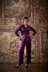 Demi Applique Shirt - Purple